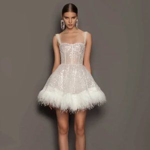 COPY - Bronx and Banco Mademoiselle Bridal Mini Dress XS